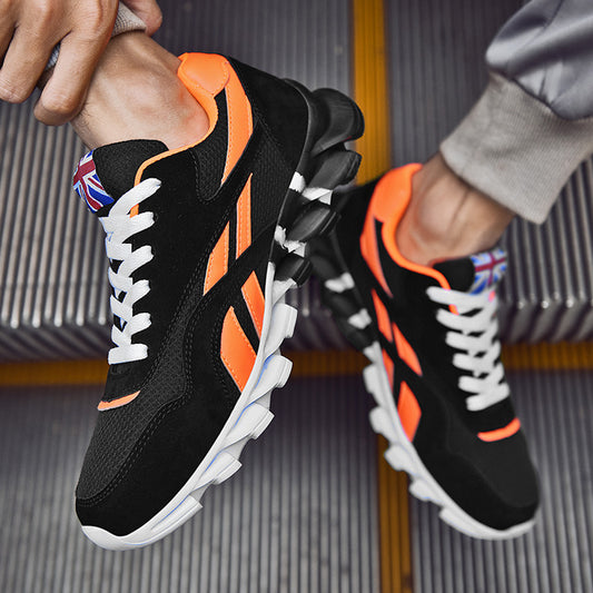 Mesh blade plus size men's sneakers