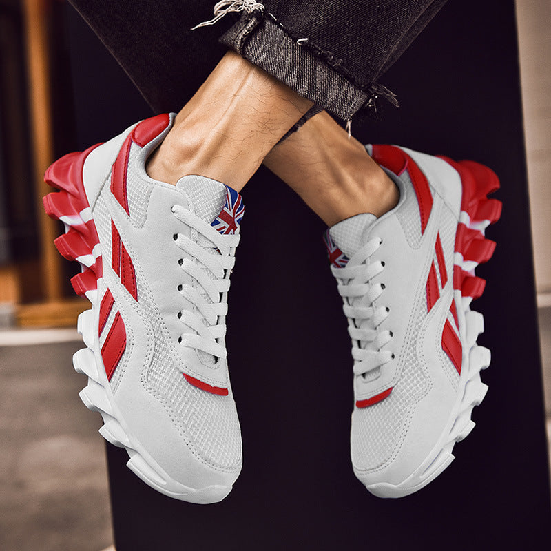 Mesh blade plus size men's sneakers