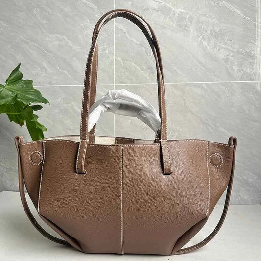 Luxury Genuine Leather Handbag Tote Bag For Women Cowhide Shoulder Bag Design Large Capacity Totes Top Handle Hobo Shopper Bag