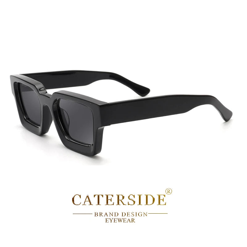 CATERSIDE Retro Polarized Square Sunglasses Men High Quality Acetate Frame Women Sun Glasses Driving Sports Oculos De Sol UV400