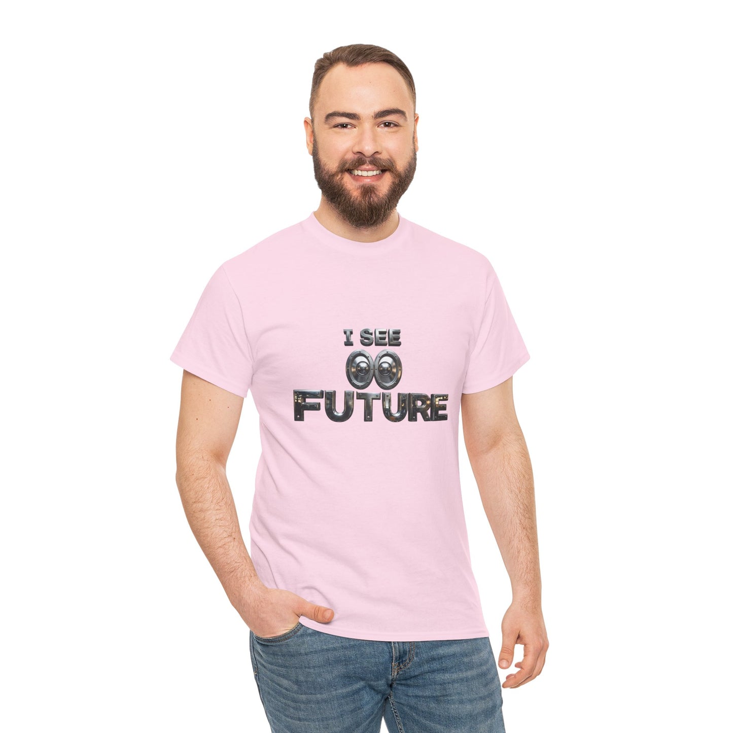 I See Future Tee — Retro Telescope Graphic T-Shirt