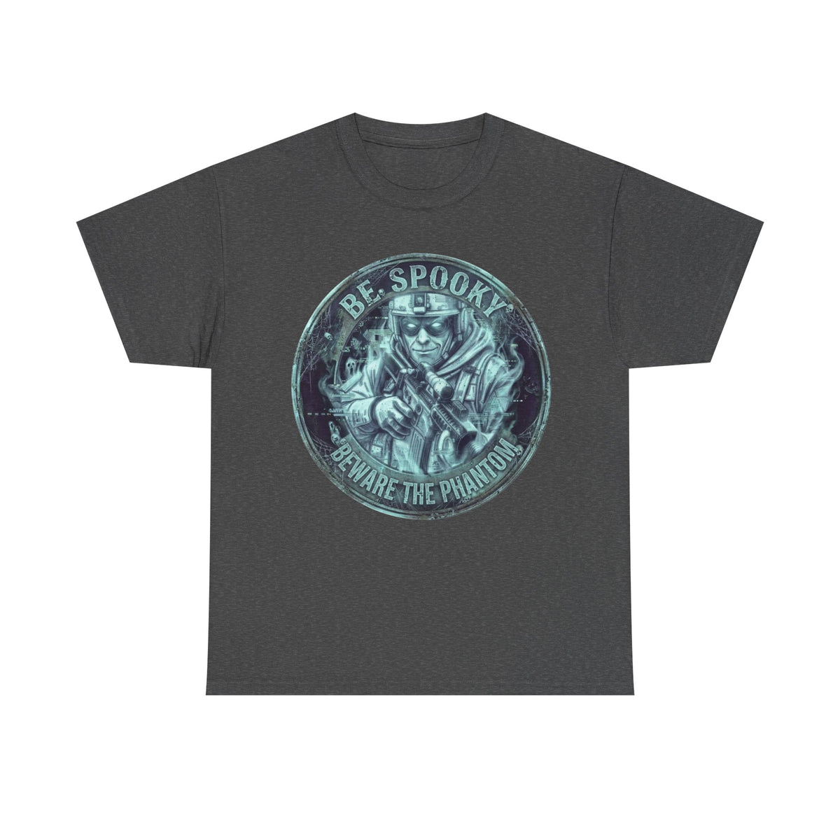 Be Spooky T-Shirt — 'Beware the Phantom' Ghost Mask Halloween Tee