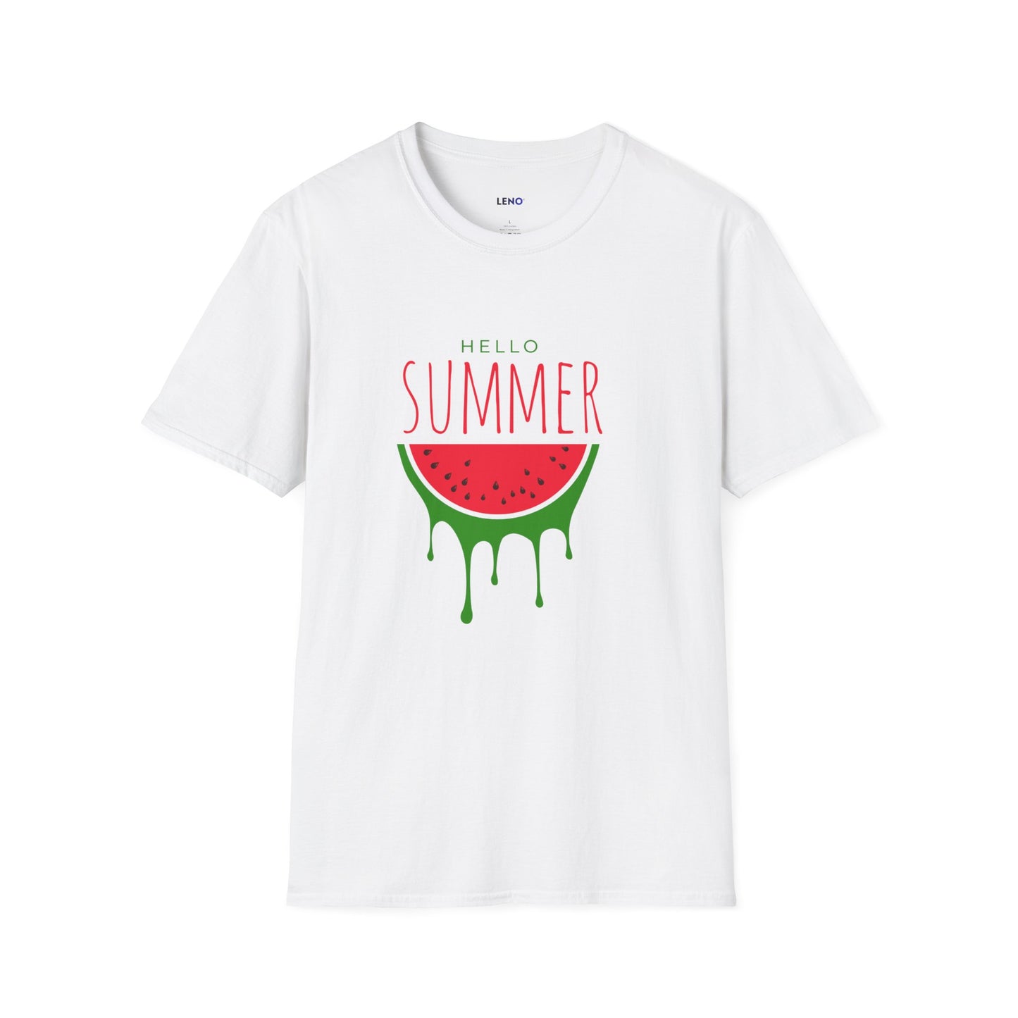 Summer Watermelon T-Shirt — "Hello Summer" Graphic Tee