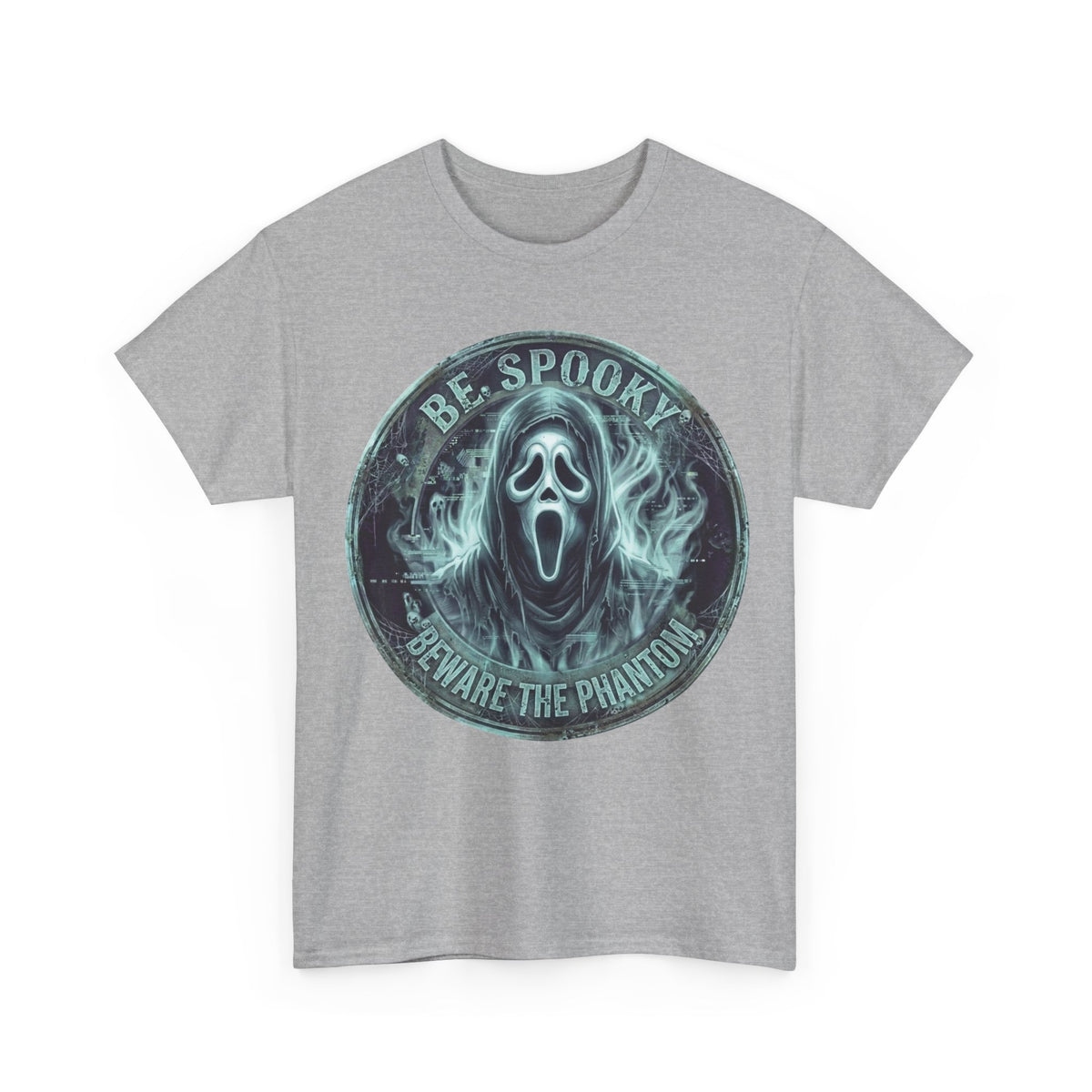 Be Spooky 'Beware the Phantom' Graphic Tee — Halloween Ghost Mask Shirt