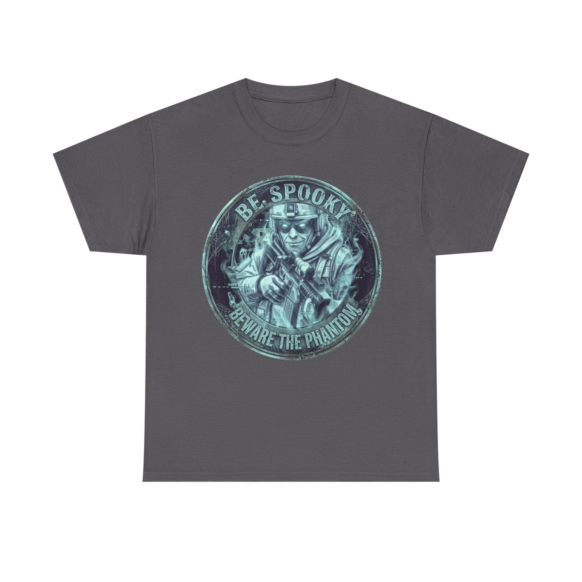 Be Spooky T-Shirt — 'Beware the Phantom' Ghost Mask Halloween Tee