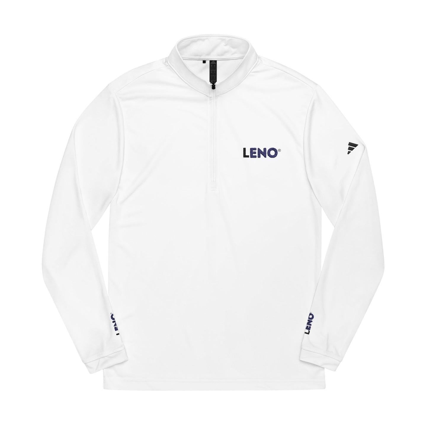 Embroidered Quarter-Zip Pullover — 'LENO' adidas® Performance Top