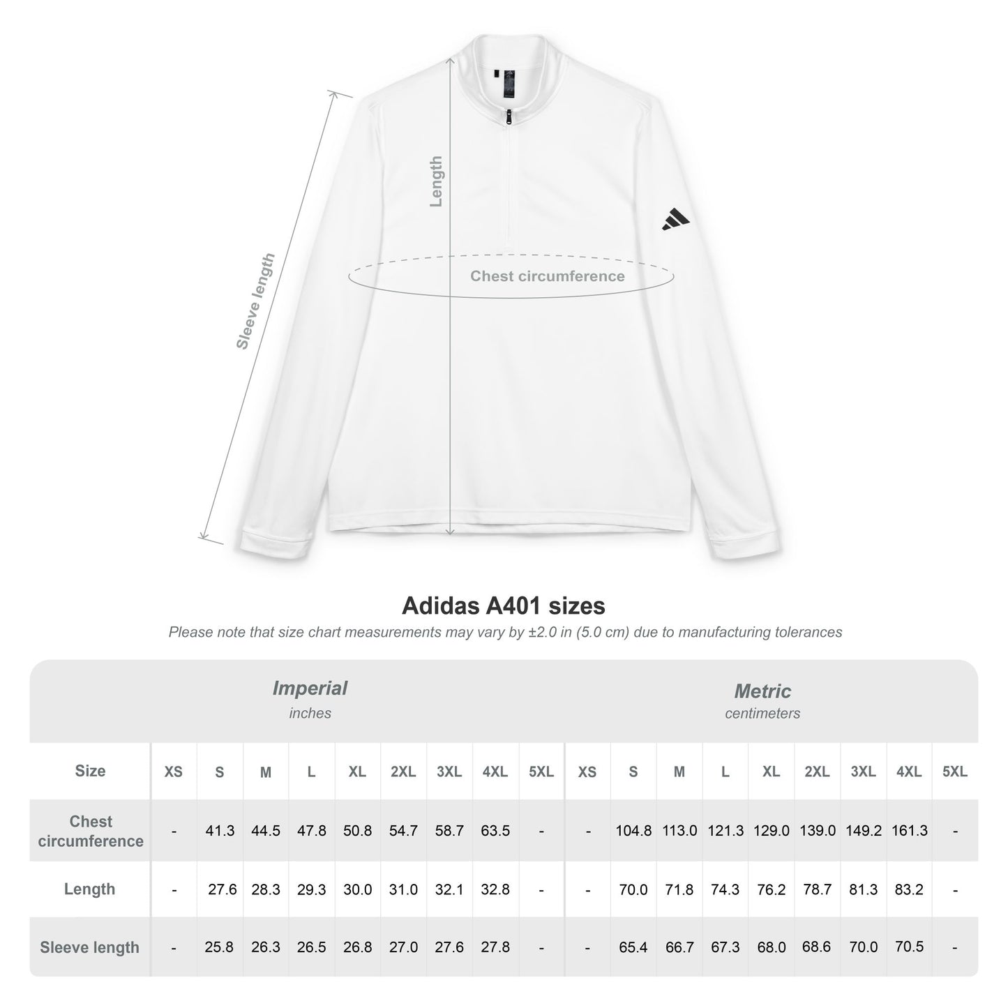 Embroidered Quarter-Zip Pullover — 'LENO' adidas® Performance Top