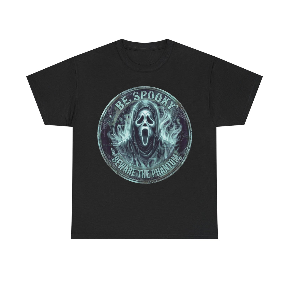 Be Spooky 'Beware the Phantom' Graphic Tee — Halloween Ghost Mask Shirt