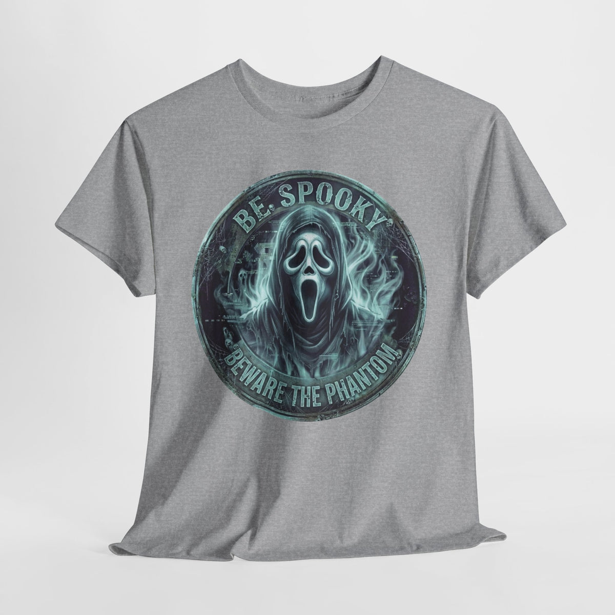 Be Spooky 'Beware the Phantom' Graphic Tee — Halloween Ghost Mask Shirt