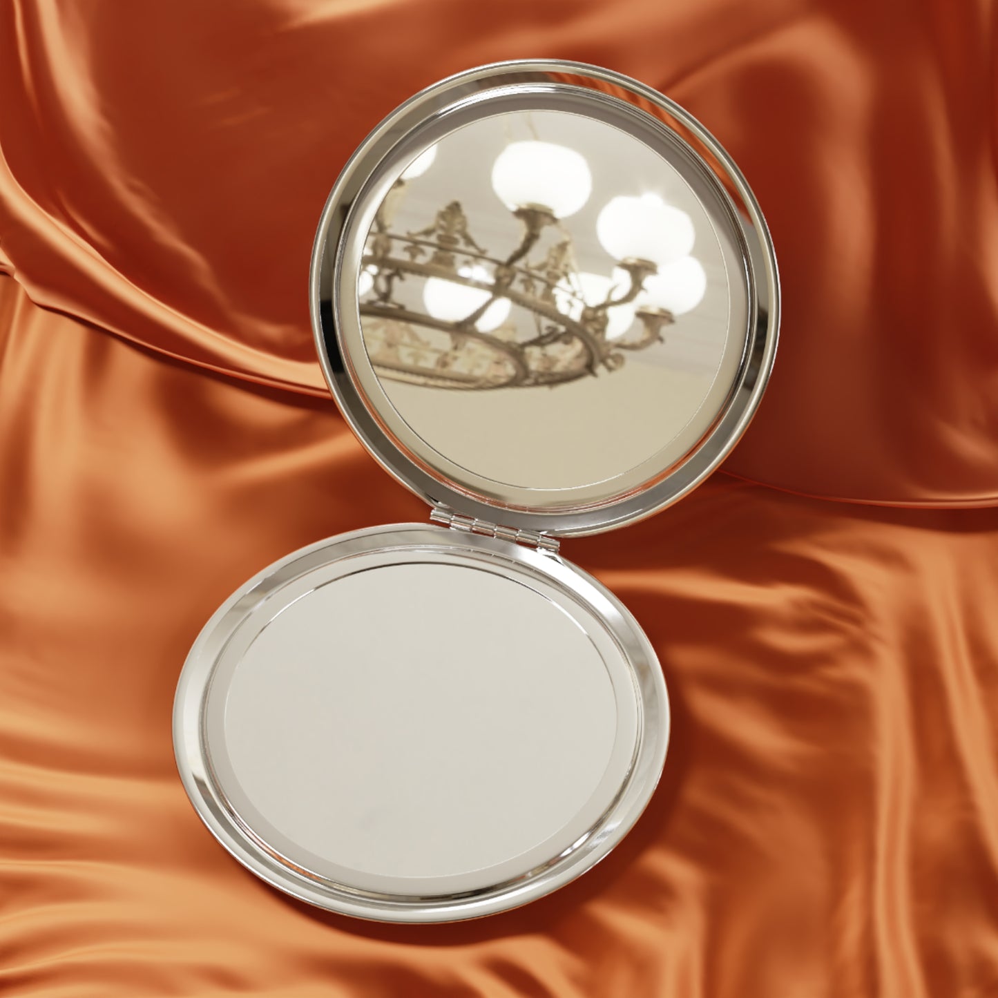 Jordan Flag Compact Travel Mirror — Foldable Pocket Mirror with Jordan Map Design