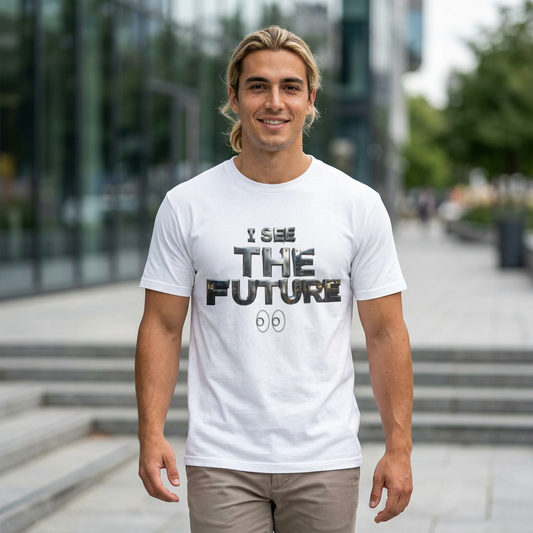 I See The Future T-Shirt — Graphic Tee with 'I See The Future' Text & Eyes