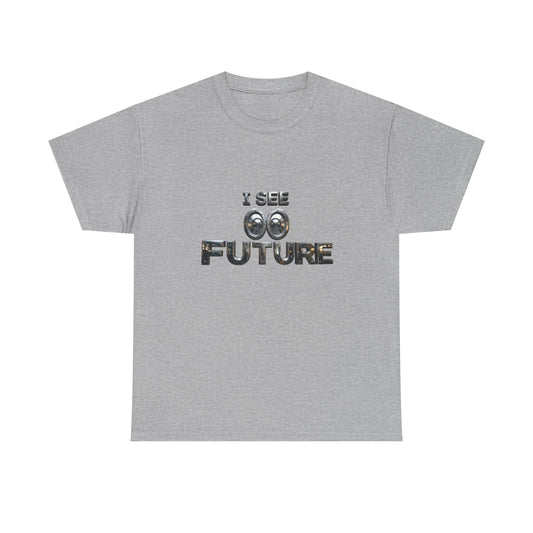 I See Future Tee — Retro Telescope Graphic T-Shirt