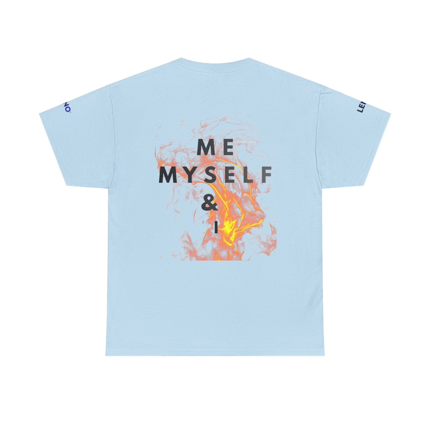 ME, MYSELF & I Flame Graphic Tee