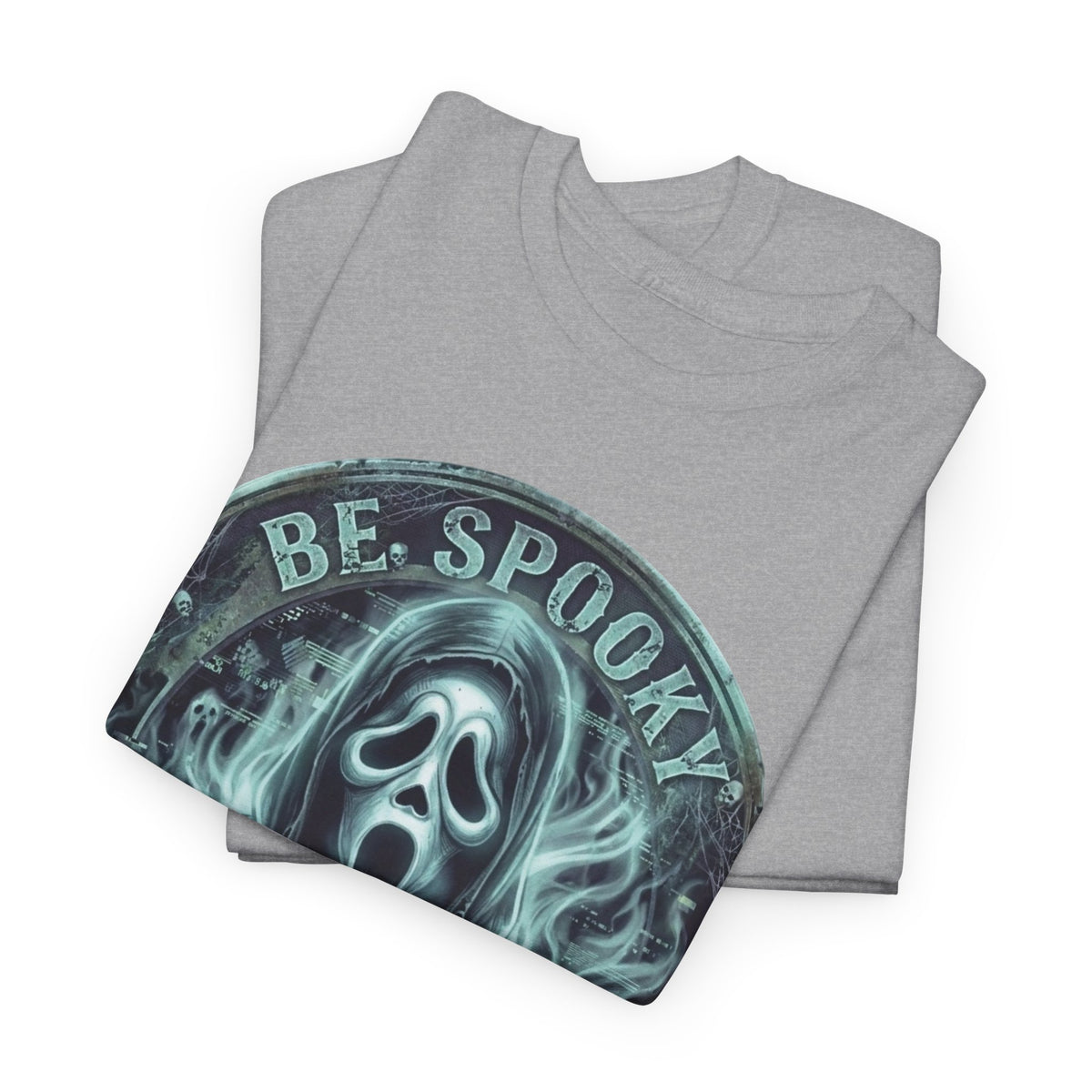 Be Spooky 'Beware the Phantom' Graphic Tee — Halloween Ghost Mask Shirt