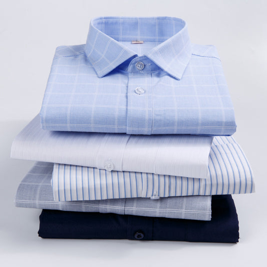 Shirt Men's Long Sleeve Spring And Autumn Middle-aged Loose Casual Men's Shirt