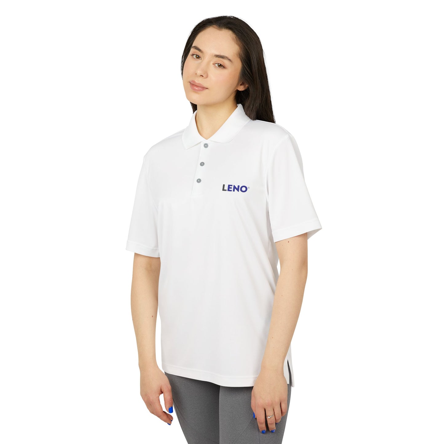Performance Polo — "LENO" Minimal Logo Golf & Work Shirt
