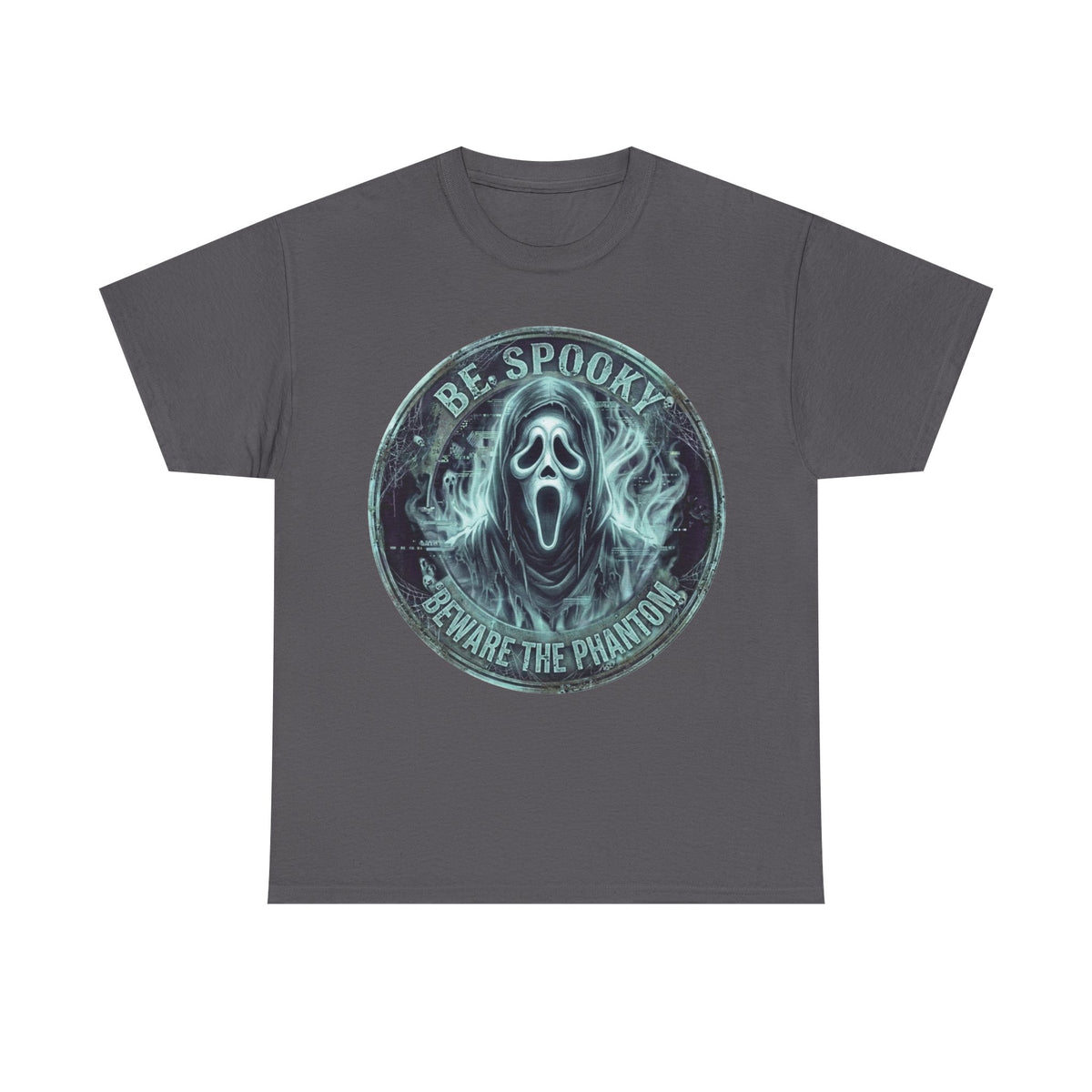 Be Spooky 'Beware the Phantom' Graphic Tee — Halloween Ghost Mask Shirt