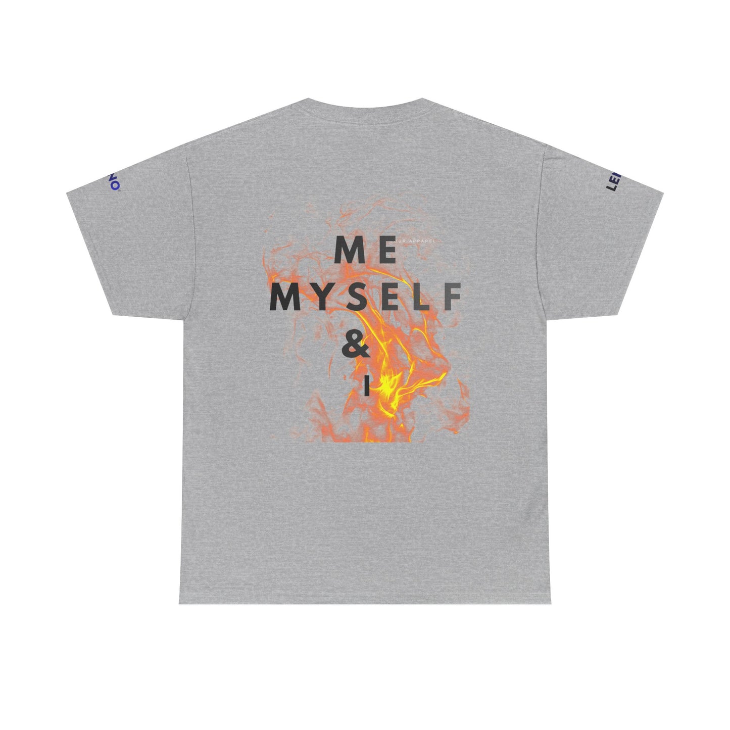 ME, MYSELF & I Flame Graphic Tee
