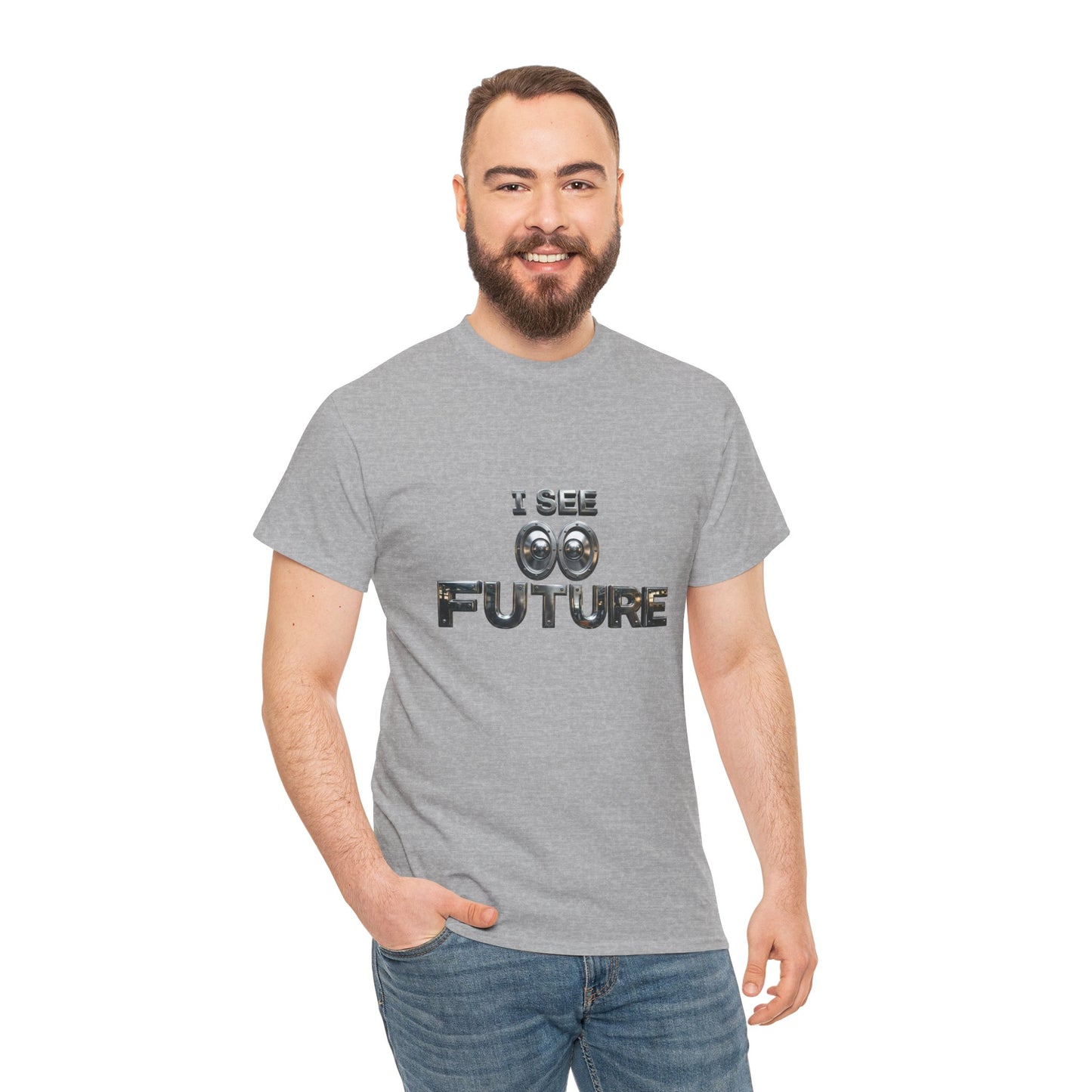 I See Future Tee — Retro Telescope Graphic T-Shirt