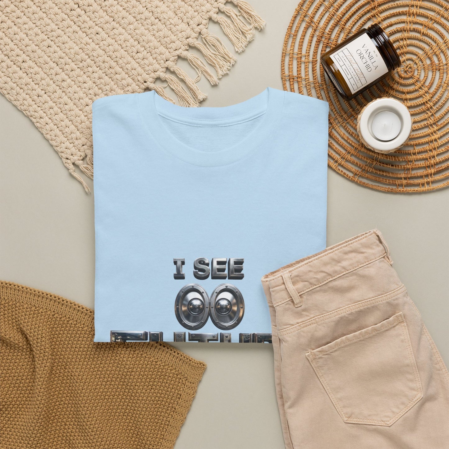 I See Future Tee — Retro Telescope Graphic T-Shirt