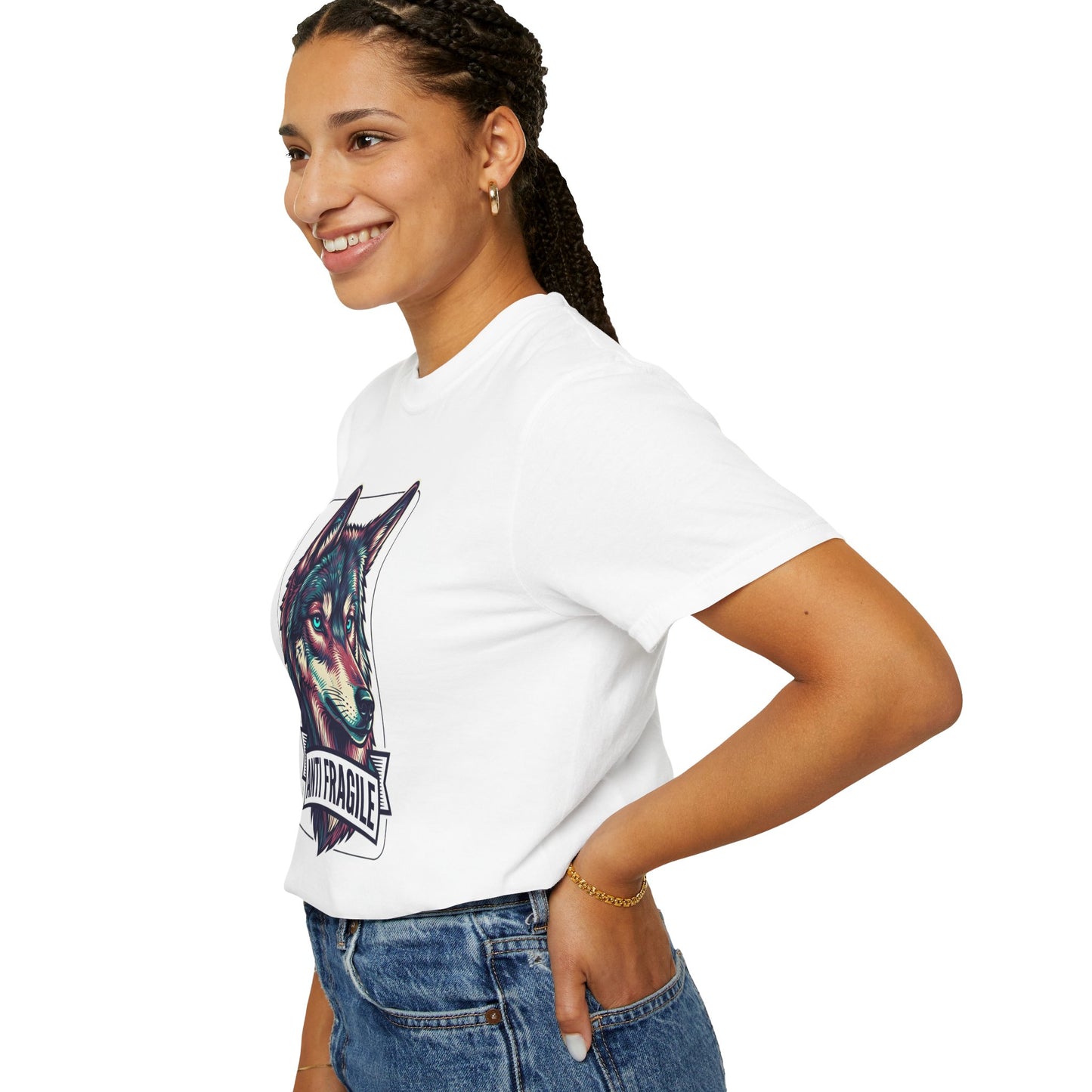 Anti Fragile Wolf T-Shirt — Bold Graphic Tribal Wolf Tee