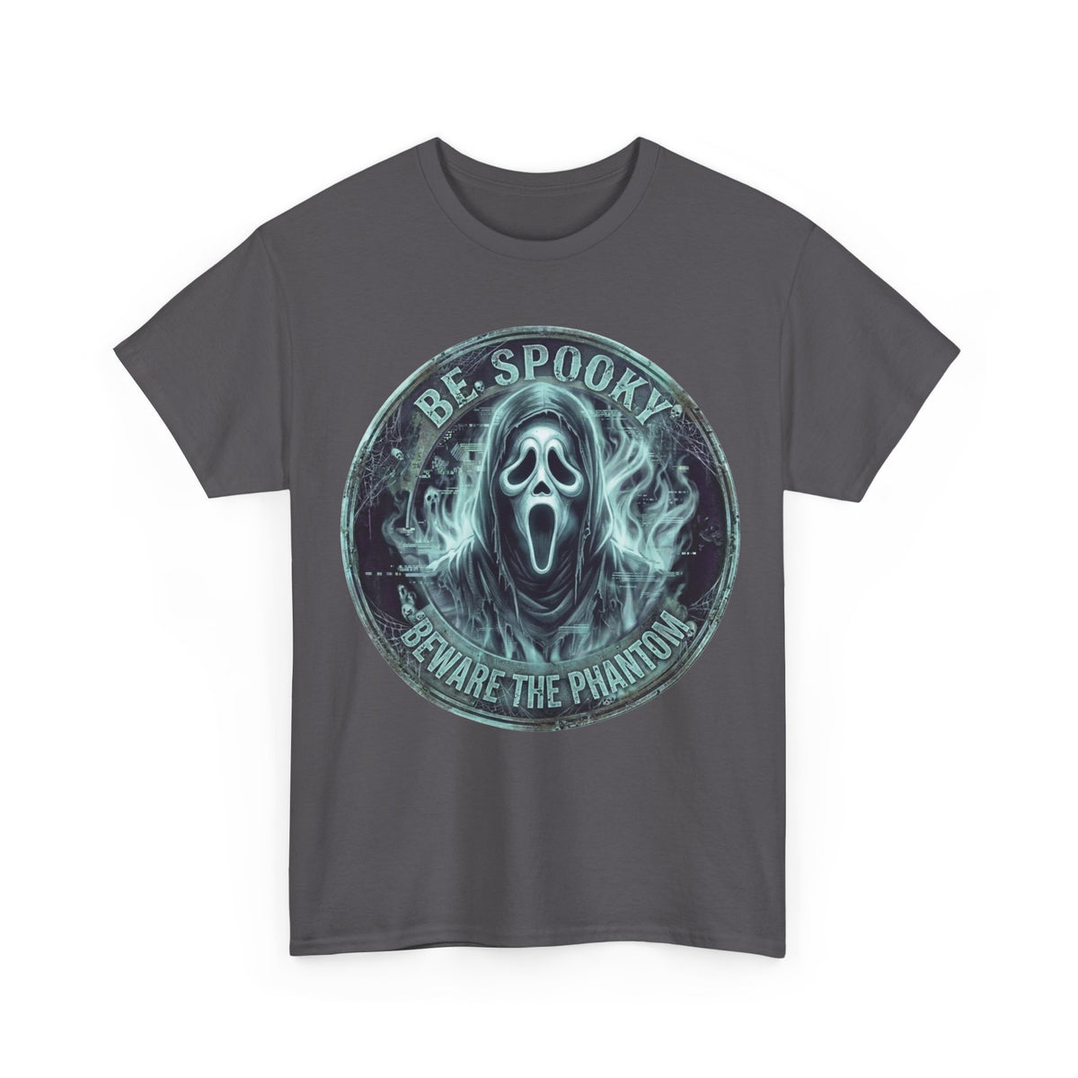 Be Spooky 'Beware the Phantom' Graphic Tee — Halloween Ghost Mask Shirt