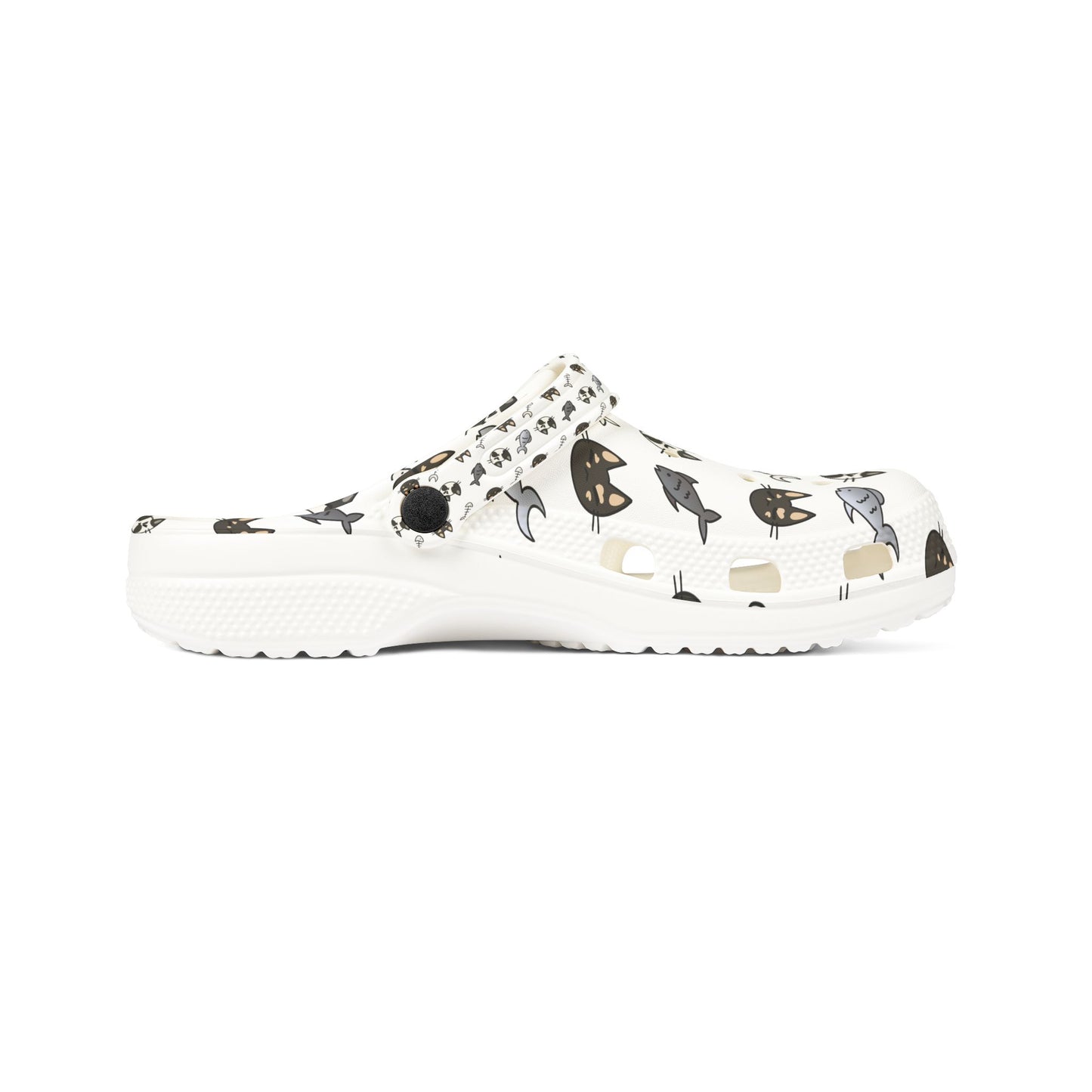 Cat Pattern EVA Foam Clogs — Lightweight Slip-On Garden Shoes