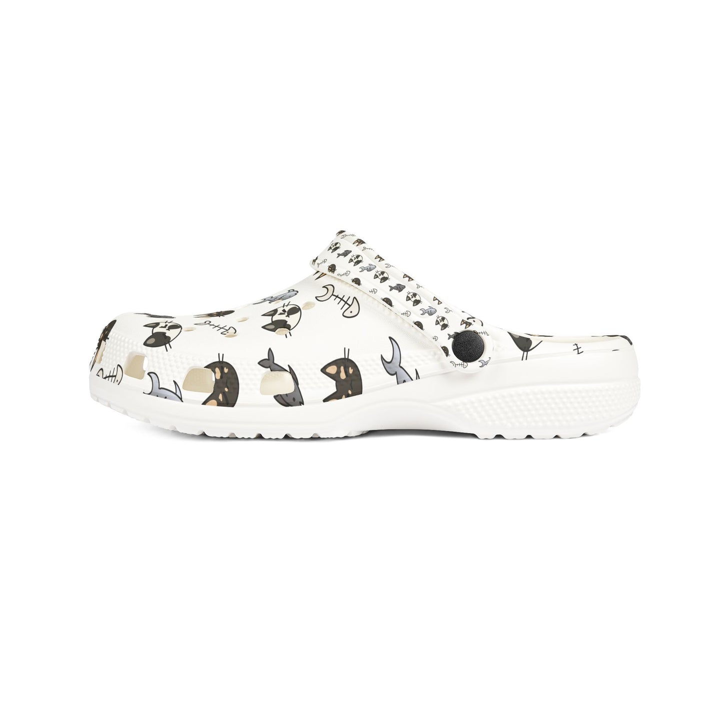 Cat Pattern EVA Foam Clogs — Lightweight Slip-On Garden Shoes