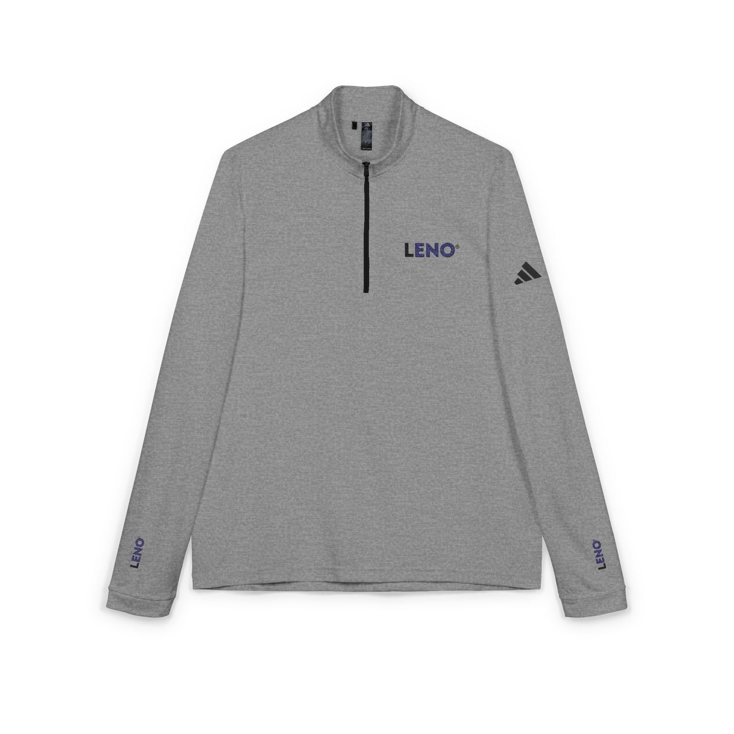 Embroidered Quarter-Zip Pullover — 'LENO' adidas® Performance Top