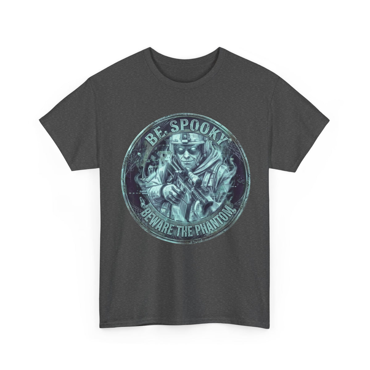 Be Spooky T-Shirt — 'Beware the Phantom' Ghost Mask Halloween Tee