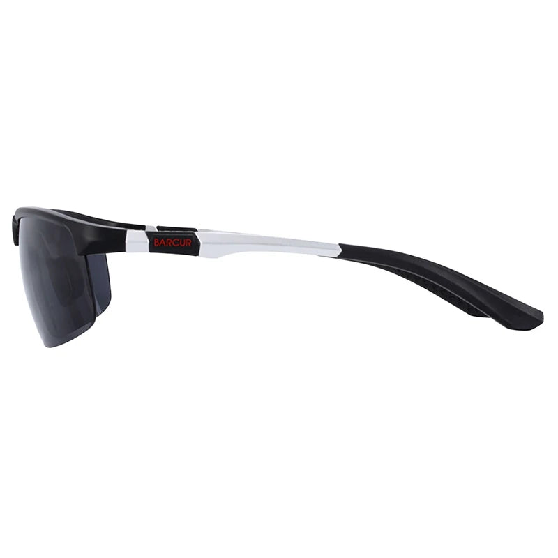 BARCUR Aluminium Magnisium Sport Sunglasses Polarized Light Weight Driving Glases Men Women