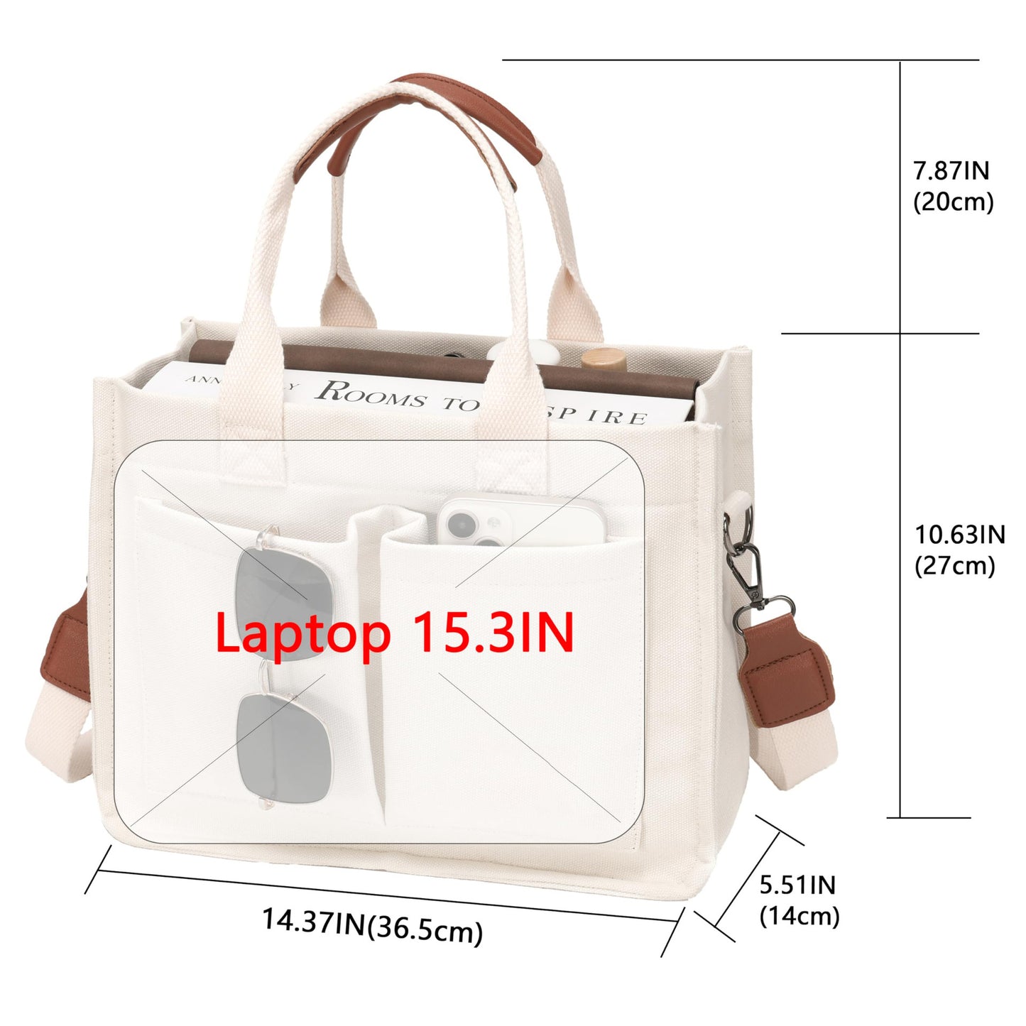 Amazon New Women's Large Canvas Handbag Laptop Crossbody Bag Mummy Bag Daily Bag Handbag