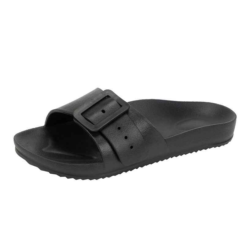 Slippers Women's New Korean Style Fashion Sandals Outer Wear Internet Celebrity Casual Home Slides Soft Bottom Comfortable Bucken Slippers