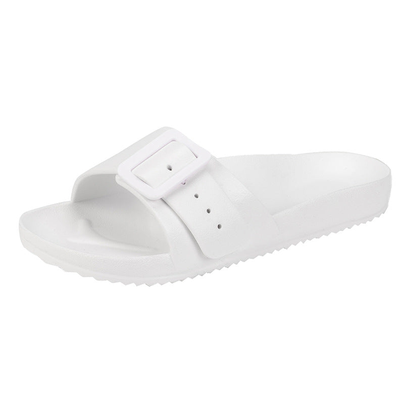 Slippers Women's New Korean Style Fashion Sandals Outer Wear Internet Celebrity Casual Home Slides Soft Bottom Comfortable Bucken Slippers