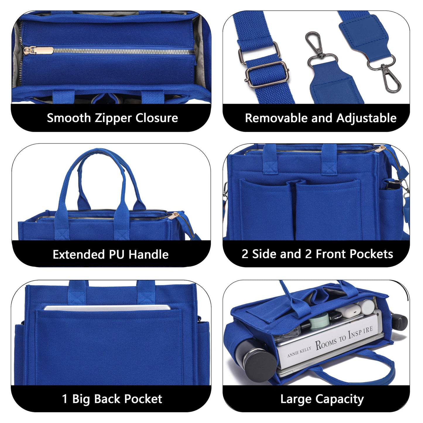 Amazon New Women's Large Canvas Handbag Laptop Crossbody Bag Mummy Bag Daily Bag Handbag