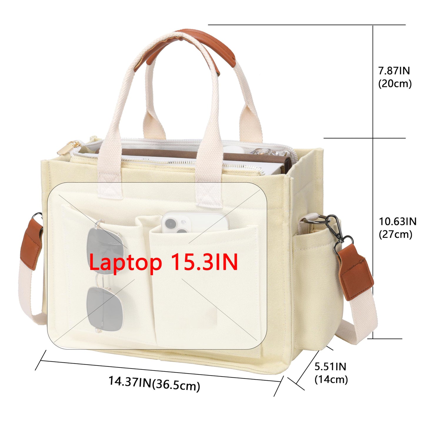 Amazon New Women's Large Canvas Handbag Laptop Crossbody Bag Mummy Bag Daily Bag Handbag