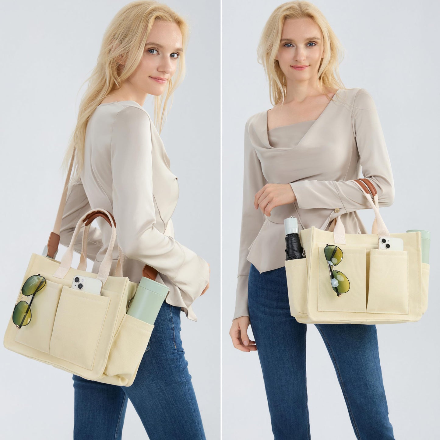 Amazon New Women's Large Canvas Handbag Laptop Crossbody Bag Mummy Bag Daily Bag Handbag