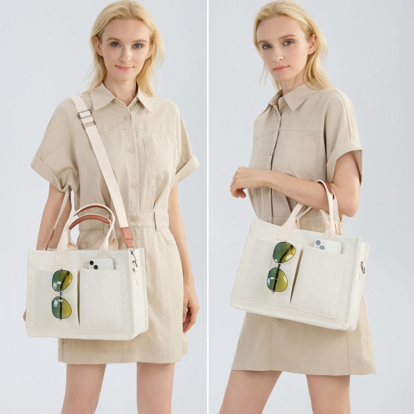 Amazon New Women's Large Canvas Handbag Laptop Crossbody Bag Mummy Bag Daily Bag Handbag