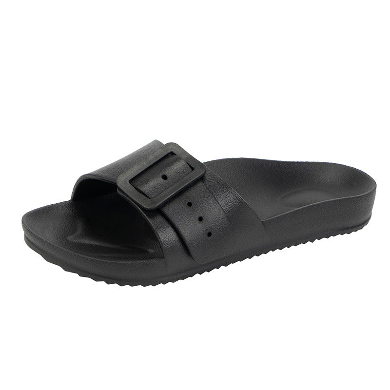 Slippers Women's New Korean Style Fashion Sandals Outer Wear Internet Celebrity Casual Home Slides Soft Bottom Comfortable Bucken Slippers