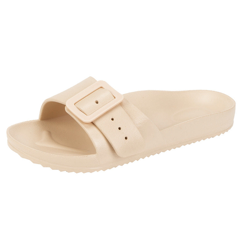 Slippers Women's New Korean Style Fashion Sandals Outer Wear Internet Celebrity Casual Home Slides Soft Bottom Comfortable Bucken Slippers
