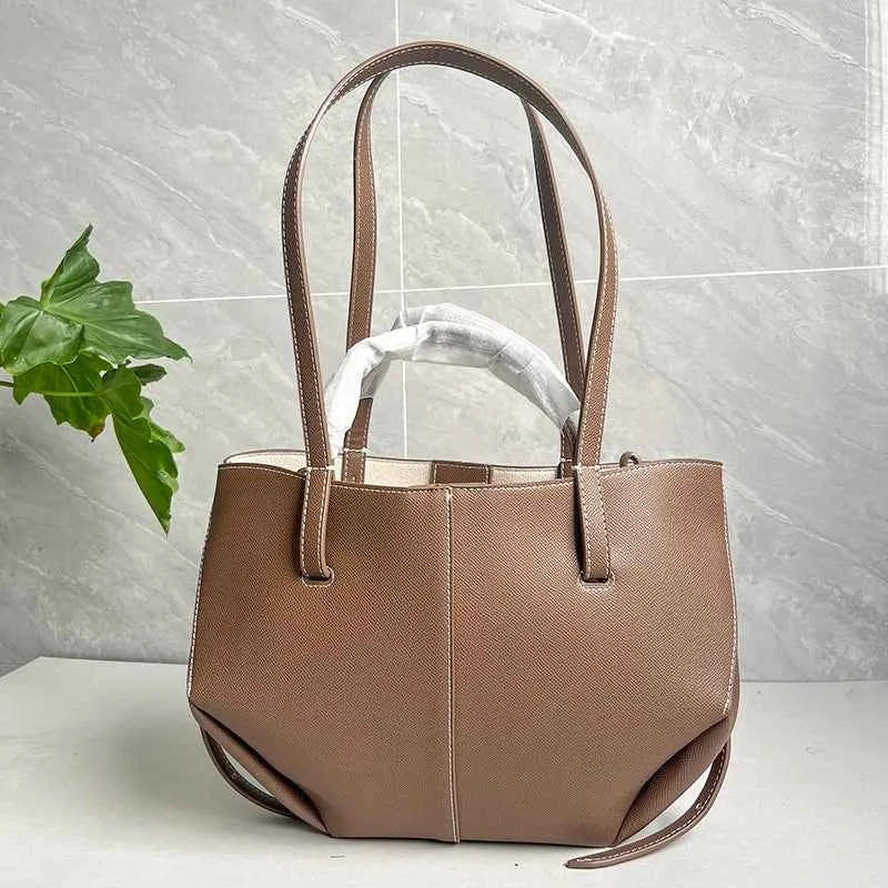 Luxury Genuine Leather Handbag Tote Bag For Women Cowhide Shoulder Bag Design Large Capacity Totes Top Handle Hobo Shopper Bag