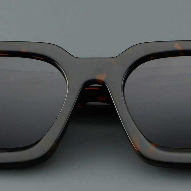OKH Women Acetate Sunglasses New Fashion High End Luxury Brand Outdoor UV400 Handmade Plate Square Men Retro SUN GLASSES B39