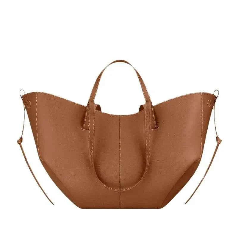 Luxury Genuine Leather Handbag Tote Bag For Women Cowhide Shoulder Bag Design Large Capacity Totes Top Handle Hobo Shopper Bag