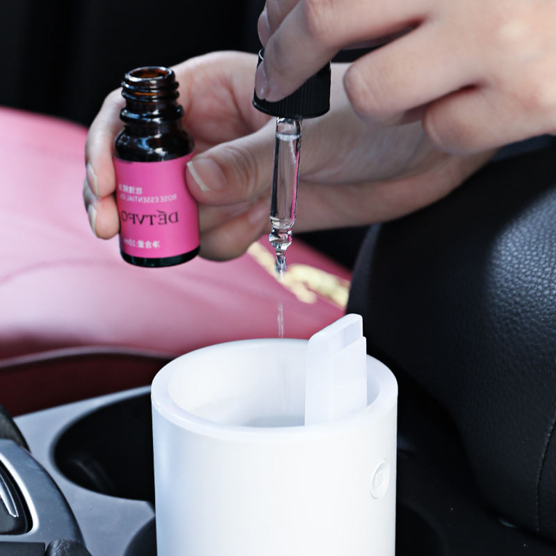 Car Diffuser Aroma Ultrasonic Water Mist Humidifier Lighting Oils Diffuser Car Aroma Diffuser Humidifier